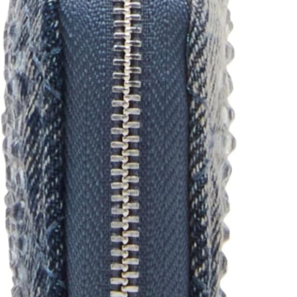 Women's Jadez Dome Cardholder, Denim, One Size - Picture 3 of 5